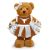 Texas Cheerleader Bear 8in