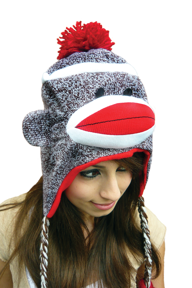 Sock monkey toque