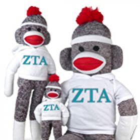Zeta Tau Alpha Sock Monkey  