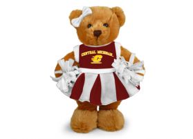 Central Michigan Cheerleader Bear 8in