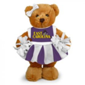 East Carolina Cheerleader Bear 8in