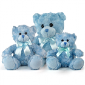 Fluffy Bear - Blue