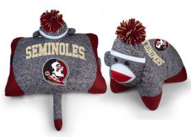 Florida State Sock Monkey Pillow 24in
