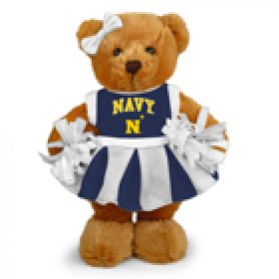 Naval Academy Cheerleader Bear 8in