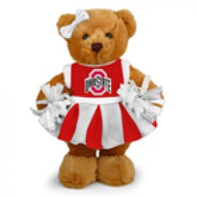 Ohio State Cheerleader Bear 8in