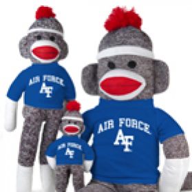 Air Force Sock Monkey - dressed in Air Force's color