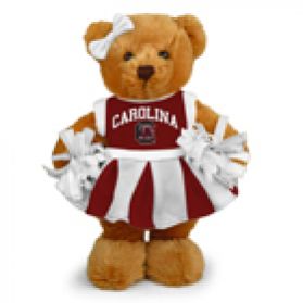 South Carolina Cheerleader Bear 8in