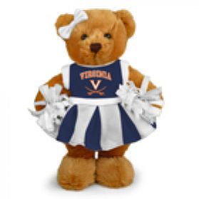 Virginia Cheerleader Bear 8in