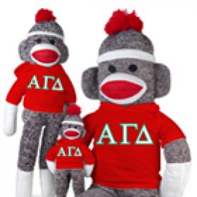 Alpha Gamma Delta Sock Monkey  