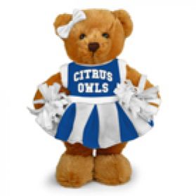 Citrus College Cheerleader Bear 8in